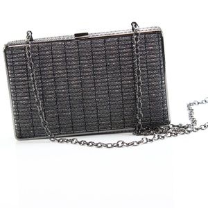 Sondra Roberts Box Beaded Crossbody Purse Clutch